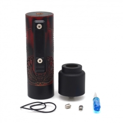 Vazzling Pur Slim Piece Style 18650 Mechanical Mod Kit 25mm/26mm - Black Red