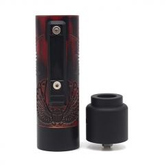 Vazzling Pur Slim Piece Style 18650 Mechanical Mod Kit 25mm/26mm - Black Red