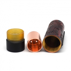 Vazzling Pur Slim Piece Style 18650 Mechanical Mod Kit 25mm/26mm - Black Red