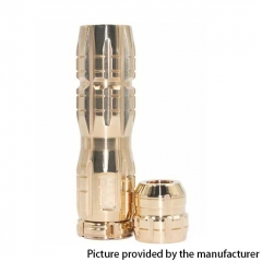 Titan Style Mechanical 21700 Tube Mod + Kennedy 24 Titan Style Cap - Brass