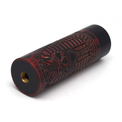 Vazzling Pur Slim Piece Style 18650 Mechanical Mod Kit 25mm/26mm - Black Red