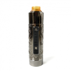 Vazzling Pur Slam Piece 30mm 18650/20700/21700/20650 Hybrid Mechanical Mod (Engraving Version) w/Shot RDA - Gun Metal