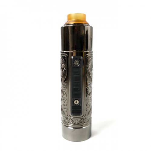 Vazzling Pur Slam Piece 30mm 18650/20700/21700/20650 Hybrid Mechanical Mod (Engraving Version) w/Shot RDA - Gun Metal