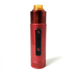 Vazzling Pur Slam Piece 30mm 18650/20700/21700/20650 Hybrid Mechanical Mod w/Shot RDA  - Red