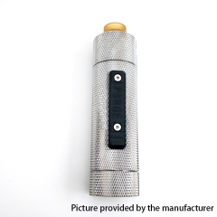 Vazzling Pur Slam Piece 30mm 18650/20700/21700/20650 Hybrid Mechanical Mod (Knurling Version) w/Shot RDA - Silver