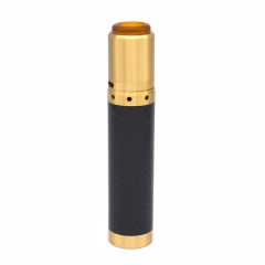 Kennedy Vindicator 18650/20700/21700 Style Carbon Fiber Hybrid Mechanical Mod + Kennedy 25 RDA Kit - Black Brass