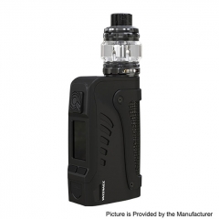 Authentic Wismec Reuleaux Tinker2 200W TC VW APV IP67 Waterproof Box Mod w/TROUGH Tank 6.5ml/0.35/0.2ohm Kit - Black