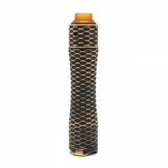 Pur Viper Style 18650/20700/21700 Hybrid Mechnical Mod 29mm Kit - Black Gold