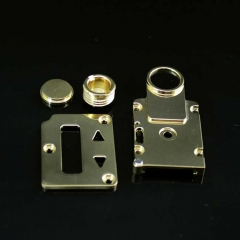 SXK 510 Connector + Button + Screen Plate + Button Plate Set for SXK BB 60W / 70W Box Mod Kit (4pcs) - Gold