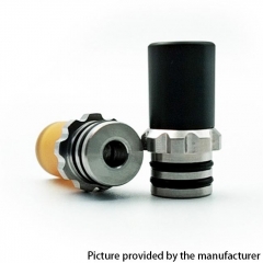 Kindbright PEI + 316 Stainless Steel Hybrid 510 Drip Tip for 900 BF Styled RDA - Yellow
