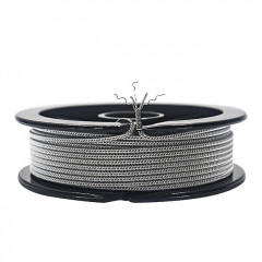 Authentic Pirate Coil SS316L Staggered Fused Clapton (26G+32G)*2+32G/ 10 Feet