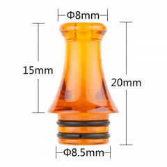Replacement 510 Acrylic Drip Tip 8mm AS242 1pc - Black