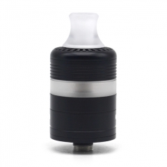 Whisper Style 22mm RTA Rebuildable Tank Atomizer 2.6ml w/RDA Cap - Black White