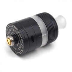 Whisper Style 22mm RTA Rebuildable Tank Atomizer 2.6ml w/RDA Cap - Black White