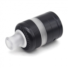 Whisper Style 22mm RTA Rebuildable Tank Atomizer 2.6ml w/RDA Cap - Black White
