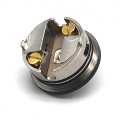 Whisper Style 22mm RTA Rebuildable Tank Atomizer 2.6ml w/RDA Cap - Black White