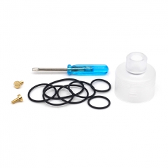 Whisper Style 22mm RTA Rebuildable Tank Atomizer 2.6ml w/RDA Cap - Black White