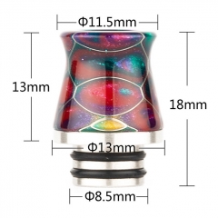 Replacement 510 Resin Drip Tip AS216SR 1pc - Black