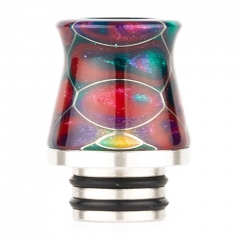 Replacement 510 Resin Drip Tip AS216SR 1pc - Rainbow