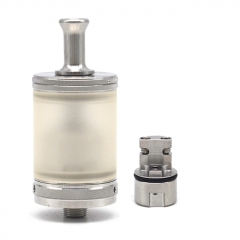 ULTON Typhoon GTR 316SS 23mm RTA Rebuildable PSU Tank MTL Atomizer 4ml 1:1  + DL Plus Pole - Silver