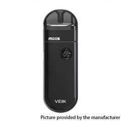 Authentic VEIIK MOOS 1100mAh Pod System Vape Starter Kit 2ml/1.2ohm - Black