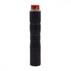 Aftermath V2 24mm Style Mechanical Mod + Redemption Style RDA Kit - Black Red Dot