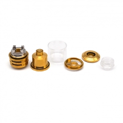 Fatality M25 Style 25mm  RTA Rebuildable Tank Atomizer 5.5ml - Gold
