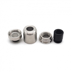 (Ships from Germany)ULTON Rhino Dry Herb 510 Drip Tip Flavor Enhancer 1pc - Silver