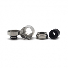 (Ships from Germany)ULTON Rhino Dry Herb 510 Drip Tip Flavor Enhancer 1pc - Silver
