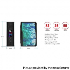 (Ships from HK)Authentic Vandy Vape Swell 188W TC Waterproof APV Box Mod - Flame Red