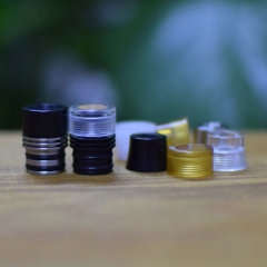 Kaser Style 510 Replacement Drip Tip Set w/ MTL Mouthpiece - Black + Silver + Translucent + Brown