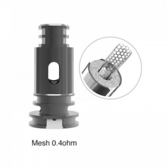 Authentic Bohr Flask Pod System Replacement DL Mesh Coil Head 0.4ohm 5pcs - Silver