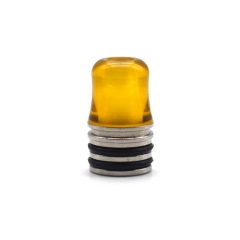 Kindbright Replacement 510 Hybrid Drip Tip PEI + Stainless Steel 15mm 1pc - Yellow
