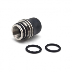 Kindbright Replacement 510 Hybrid Drip Tip  + Stainless Steel 15mm 1pc - Black