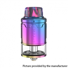 Authentic Vandy Vape Pyro V3 24mm RDTA Rebuildable Dripping Tank Atomizer 2ml - Rainbow