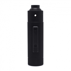 Vazzling Pur Slam Piece 30mm 18650/20700/21700/20650 Hybrid Mechanical Mod (Knurling Version) w/Shot RDA - Black