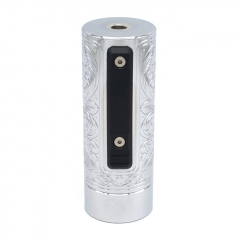 Vazzling Pur Slam Piece 30mm 18650/20700/21700/20650 Hybrid Mechanical Mod (Engraving Version) - Silver