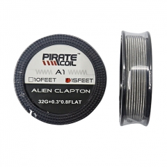 Authentic Pirate Coil A1 Alien Clapton 32GA+0.3*0.8Flat 15 Feet