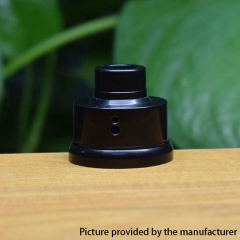 Replacement 510 Drip Tip + Top Cap + Decorative Ring Kit for Haku Venna Style RDA - Black
