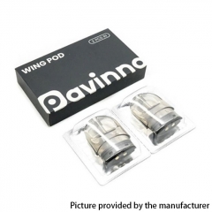 Authentic asMODus Pavinno Wing Pod System Replacement Pod Cartridge w/ 1.2ohm Ceramic Coil 2.5ml/2pcs