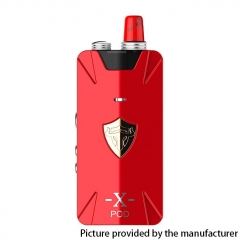 Authentic THC Thunderhead Creations Tauren X 25W 1000mAh RBA Pod System 25W VW Box Mod Kit 2ml - Red