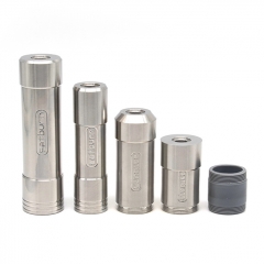 ULTON Satburn Satmod Style 22mm /17mm Style Hybrid Mod 14500/18350/18500/18650 Kit - Silver