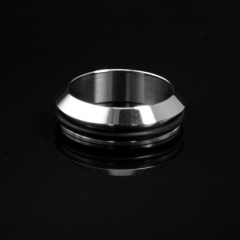 SXK 18mm 316SS Atomizer Adapter Ring for Smuggler Style 18650 Mechanical Mod - Silver