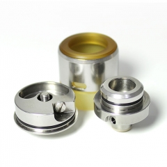 YFTK Turbo Style 22mm RDA Rebuildable Dripping Atomizer w/BF Pin  - Silver