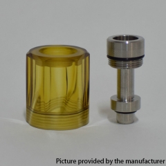 Diamond Cap for Fev v4/4.5 RTA 3.5ml Short Version PEI Version - Yellow