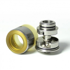 Vazzling Turbo Style 22mm RDA Rebuildable Dripping Atomizer w/BF Pin  - Silver