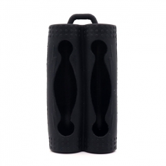 YUHETEC Silicone Case for Dual 18650 Battery - Black