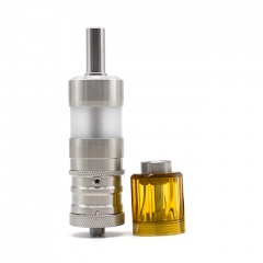 ULTON Fev 4 Style MTL RTA + Diamond Cap for Fev v4/4.5 RTA 3.5ml Short Version PEI Version - Silver + Yellow