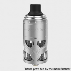 (Ships from Germany)Authentic Brunhilde 23mm MTL RTA Rebuildable Tank Atomizer 5ml - Silver