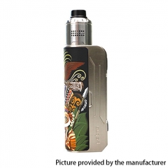 Authentic Hippovape Papua Box Mod 100W VV VW Box Mod 18650/20700/21700 w/24mm RDA Kit - Silver